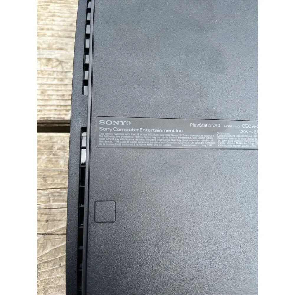 Sony PlayStation 3 Slim Black Console Wi-Fi HDMI CECH-2501b